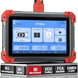 XTOOL - Escáner automotriz OBD2 bidireccional D7: V2.0, herramienta diagnóstico pruebas activas, sistema completo, +36 reinicios, reaprendizaje sensor cigüeñal, FCA Autoauth, CAN FD, DoIP, Android 10