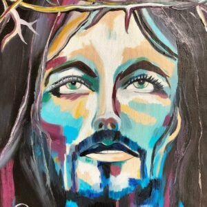 "Jesús en PopArt". Tecnica: Óleo. Medidas: 40x30cm.