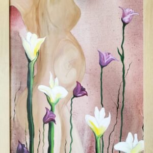 "Inicio de la Vida". Técnica:Óleo, marco incluido. Medidas 63x93 cm